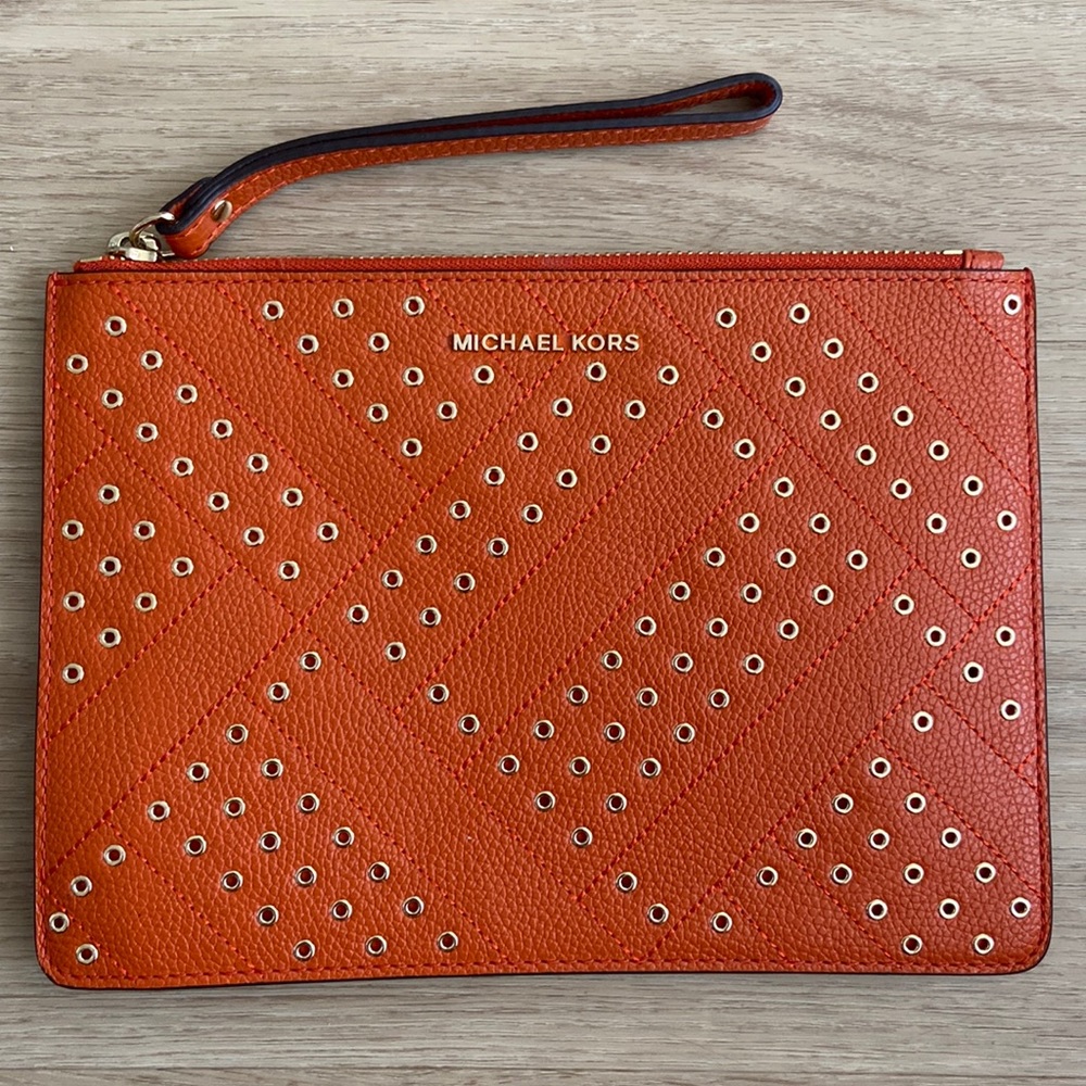 Michael Kors Leather Clutch